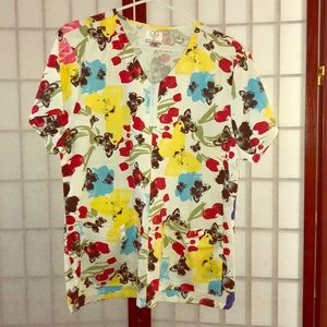 Multicolor white label nursing shirt